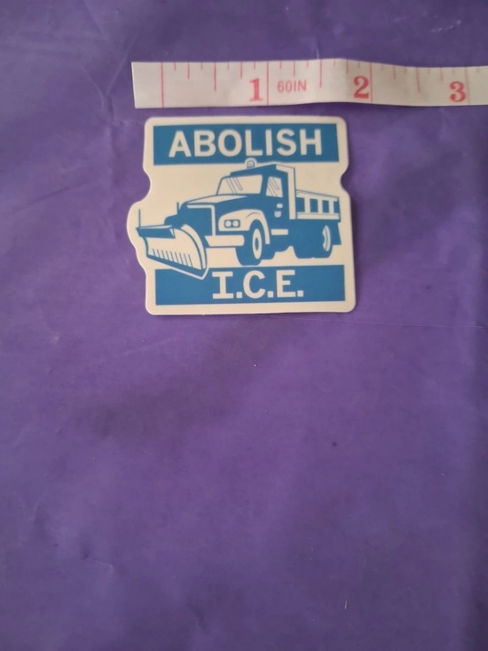 Abolish T.C.E. Graphic Patch in Purple & Blue